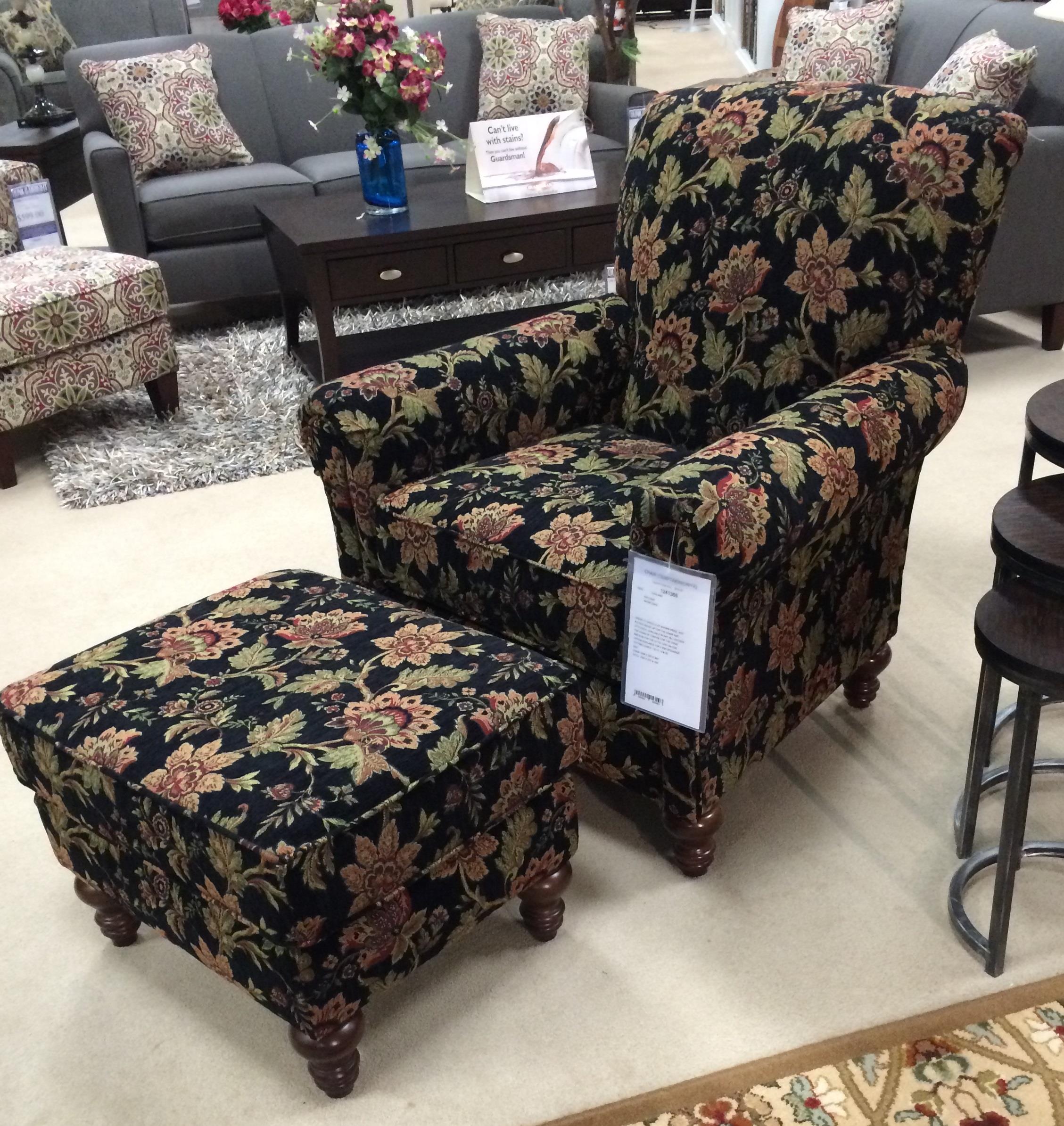 England Eliza 634+637 naomi Upholstered Traditional Chair and Ottoman